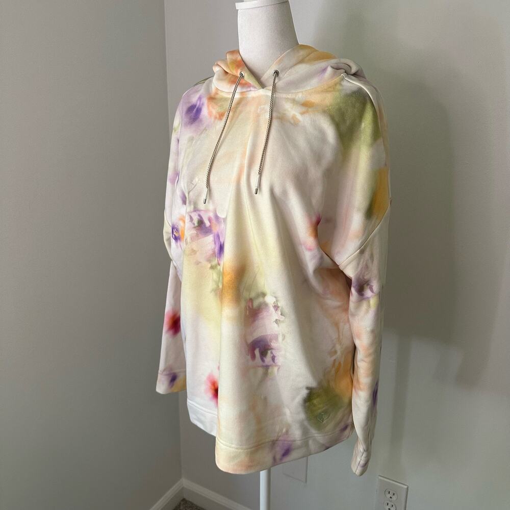 Scotch & Soda Wildflower cream tie-dye hooded sweatshirt size M - Picture 3 of 12